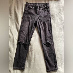 High Waisted Black Gap Skinny Jean